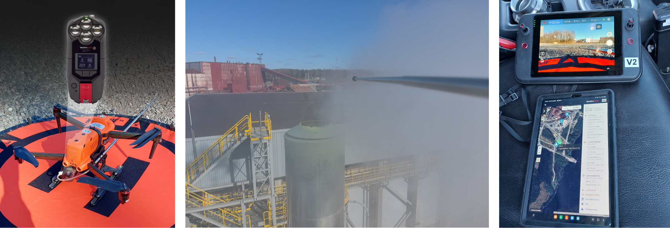 Yara’s Siilinjärvi plant in Finland adapted a G7 gas detector for drone use