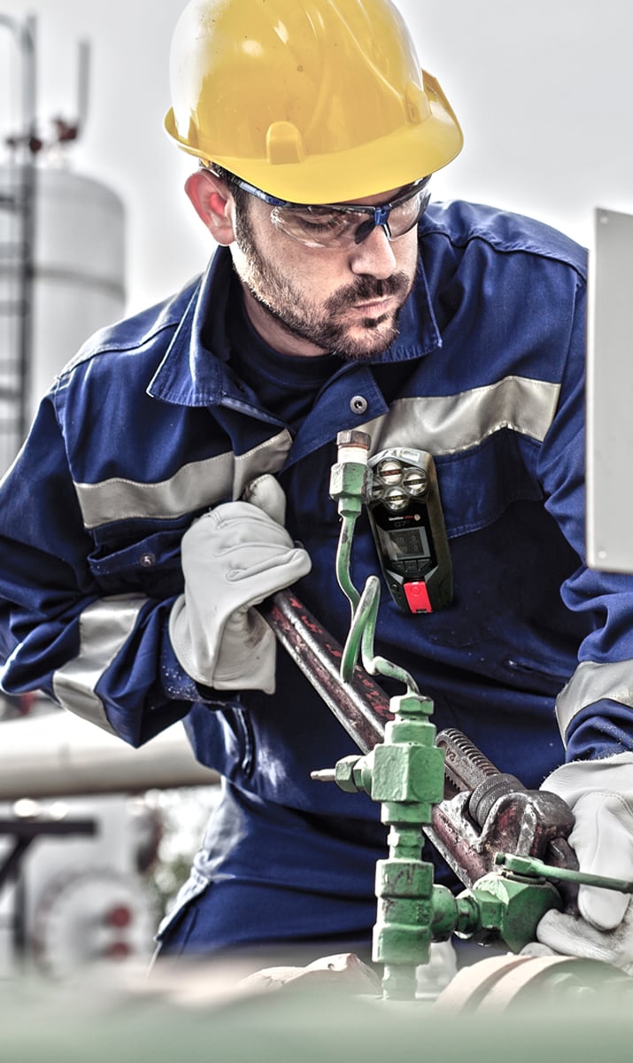 Ölarbeiter Petrochemie Gasdetektion