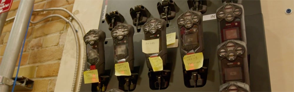 Device's being tested for quality at Blackline Safety