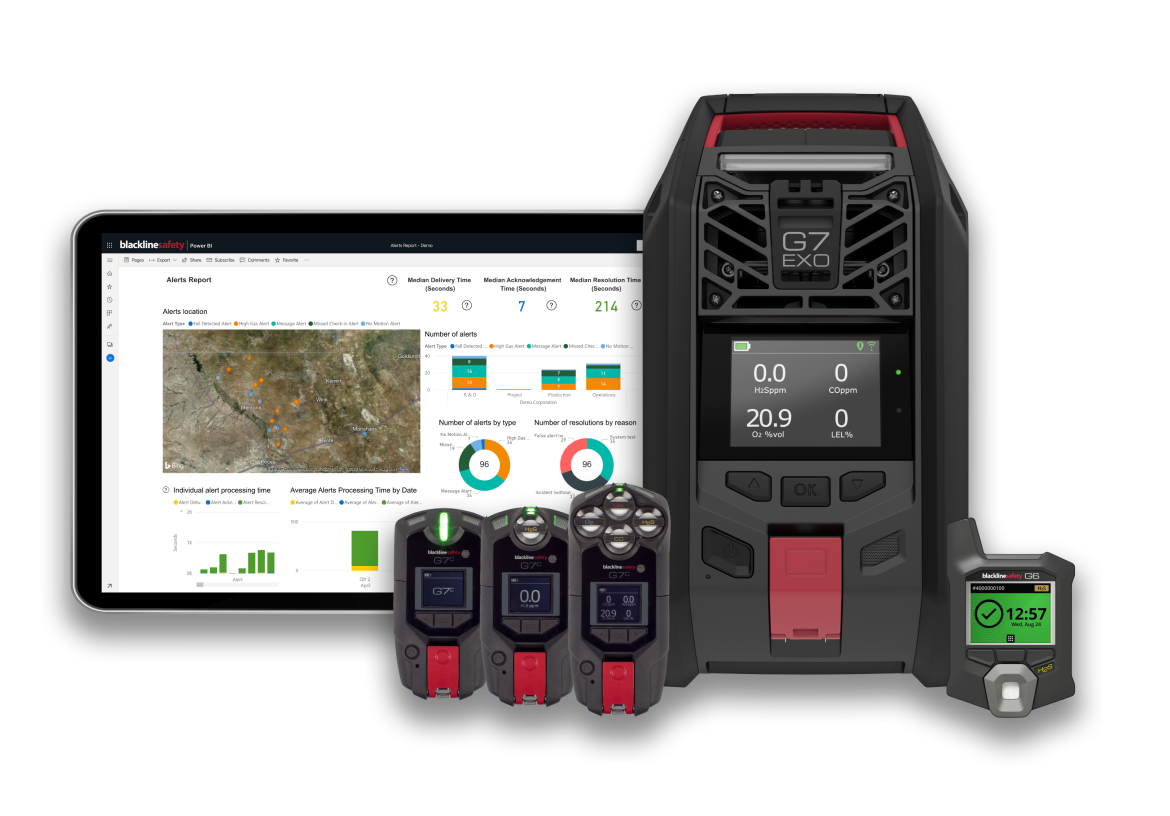 Connected gas detection products