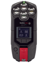 Gas detector with LEL, CO-H, O2, H2S quad-gas cartridge