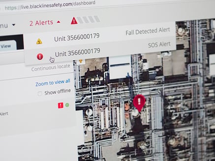 Avviso di sicurezza per il rilevamento delle cadute