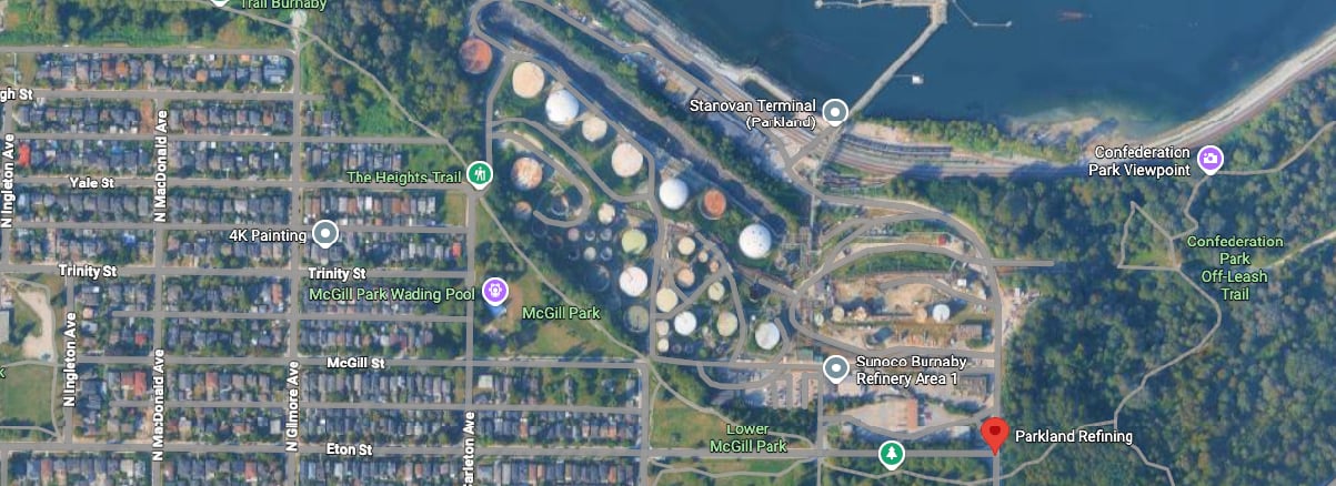 Community safety is a top concern as Parkland Refinery is very close to residential neighborhoods