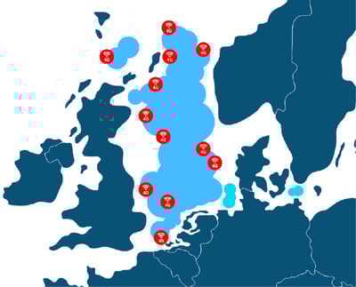 Connectivity coverage in the North Sea