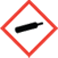 icona-ghs-simbolo di sicurezza sul lavoro per i gas compressi, spesso preludio ai rilevatori di gas