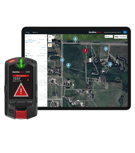 G8 Lone Worker helps you know exactly where your people are, what they're facing, and if they're safe