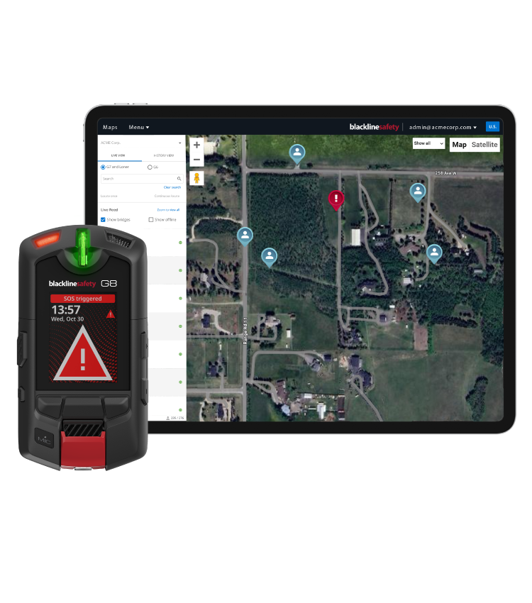 G8 Lone Worker helps you know exactly where your people are, what they're facing, and if they're safe