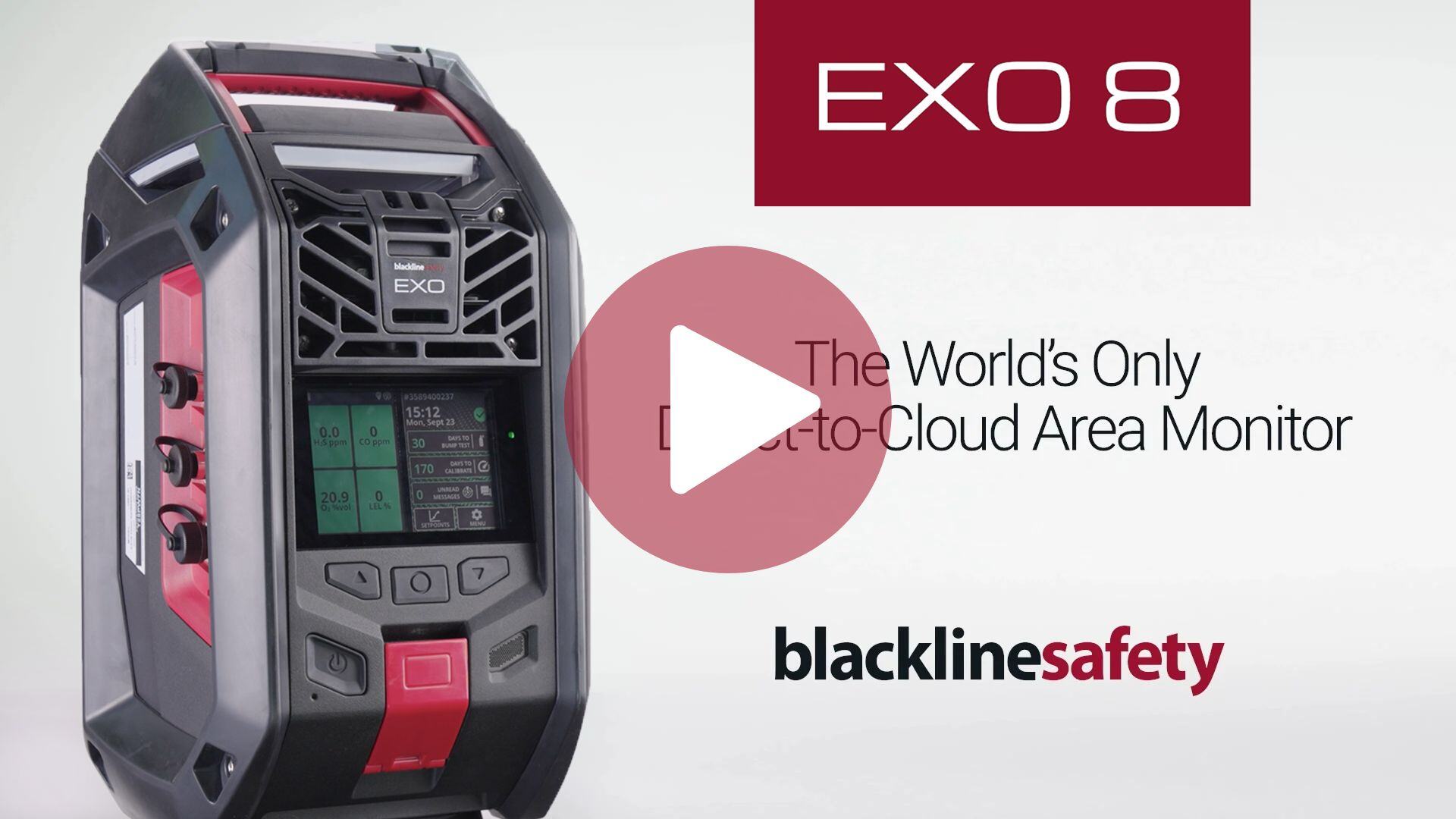 EXO Area Monitor Demo Video - Detect 8 Gases and Gamma Radiation