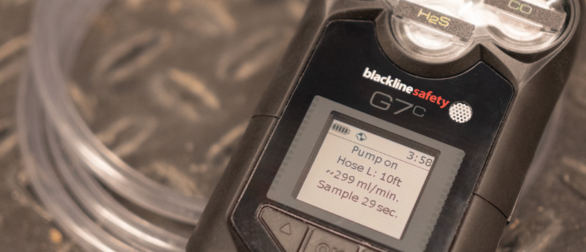 Rilevamento di gas G7 per il flusso di ingresso in spazi confinati