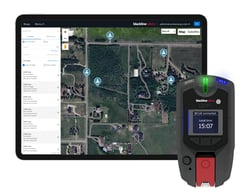 Blackline's lone worker safety device giving real-time updates with connected software.